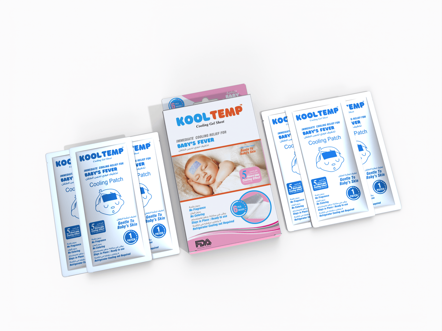 Kool Temp for Babies (0 to 2 years) - Six cooling patches for fever