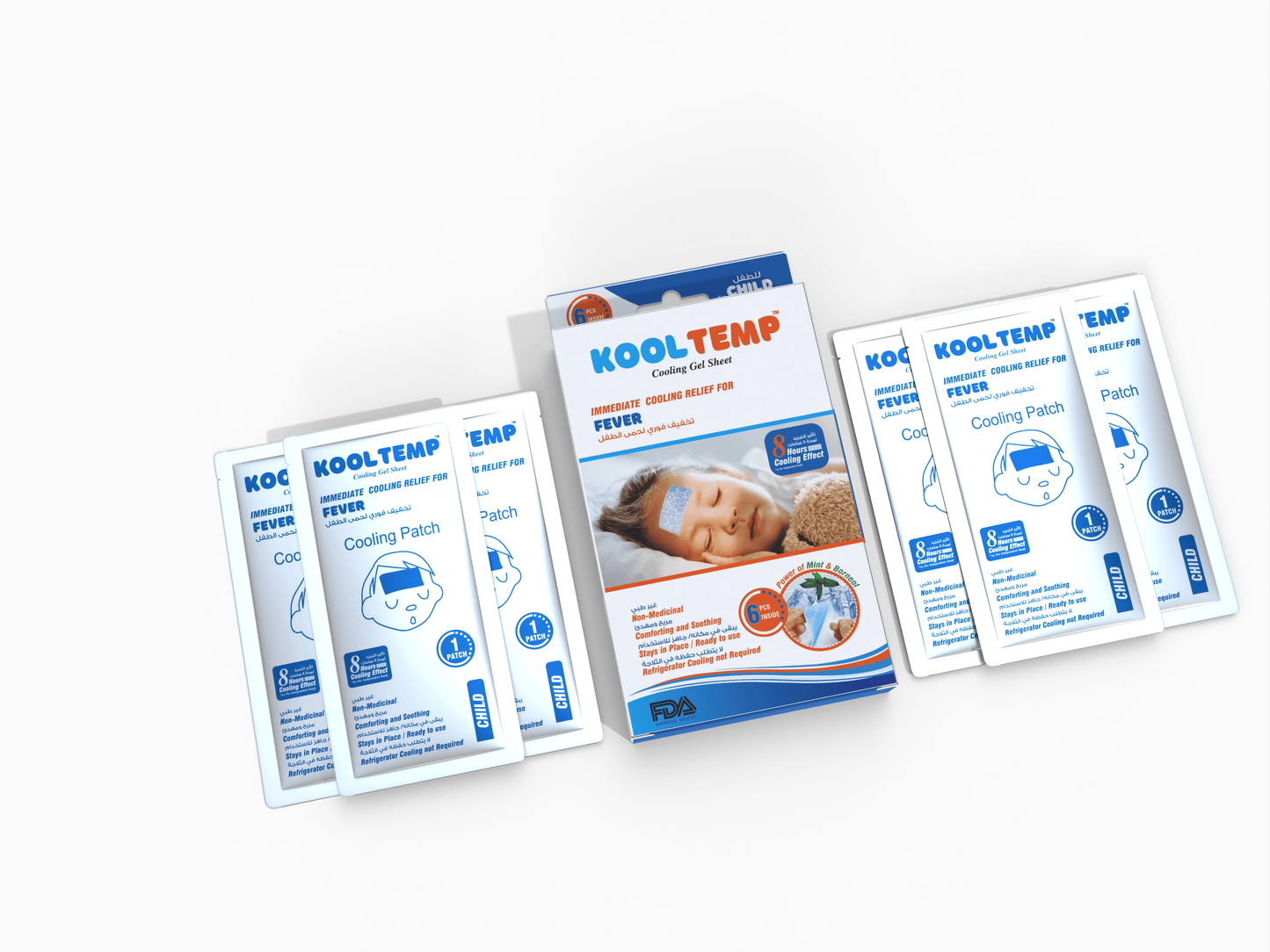 Kool Temp for Children (2+ years) - Six cooling patches for fever